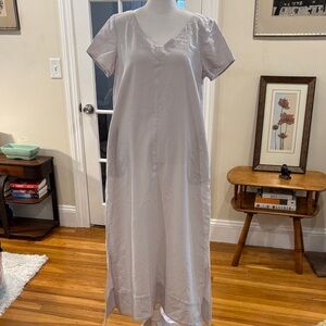Soft Surroundings Textured Fabric Maxi Dress with Pockets.  Size S.
